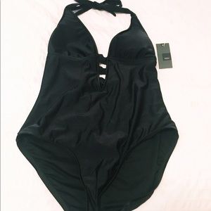 NWT Mossimo Halter One Piece Bathing Suit